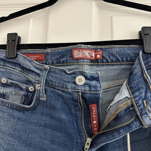 NWT Lucky Brand Legend Easy Rider Patchwork Bootcut Mid Rise Jeans Women's 4/27R - Picture 7 of 10